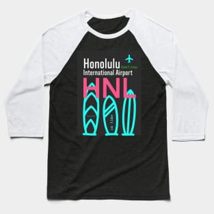 Hawaiian style airport HNL Baseball T-Shirt